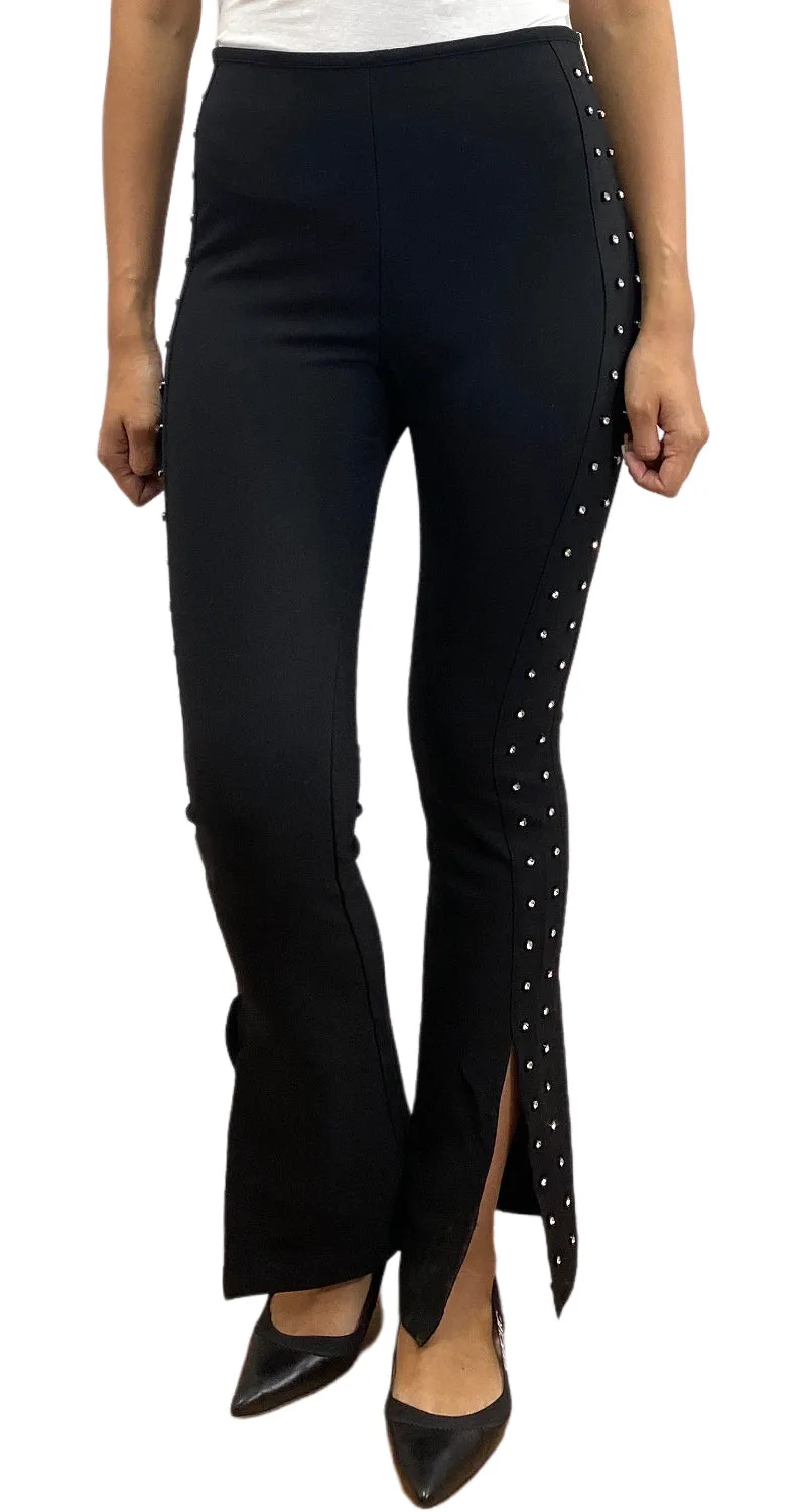 JAZMIN CHEBAR Pantalón Negro Brillantes