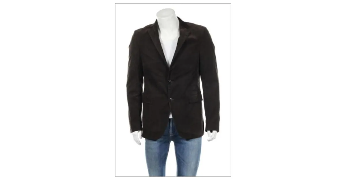 Joop! Totalmente forrado 2 Botones Marrón Every day Sport Chaqueta vaquera de algodón Castaño 