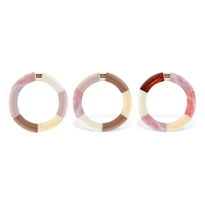 Parabaya Pulseras Trio Doce | Rosa Pálido
