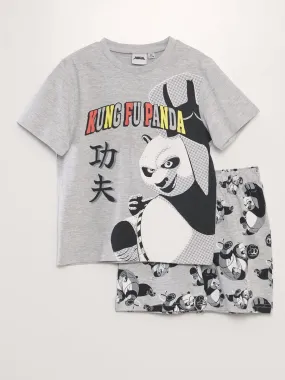 Pijama corto 'Kung Fu Panda'  - 2 piezas - GRIS