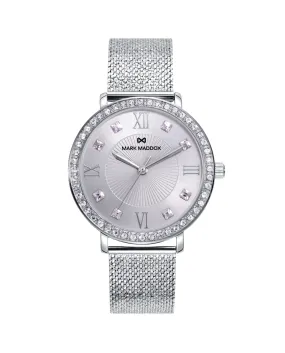 Reloj de mujer Tooting de acero con circonitas y esfera en color plata MM1004-83