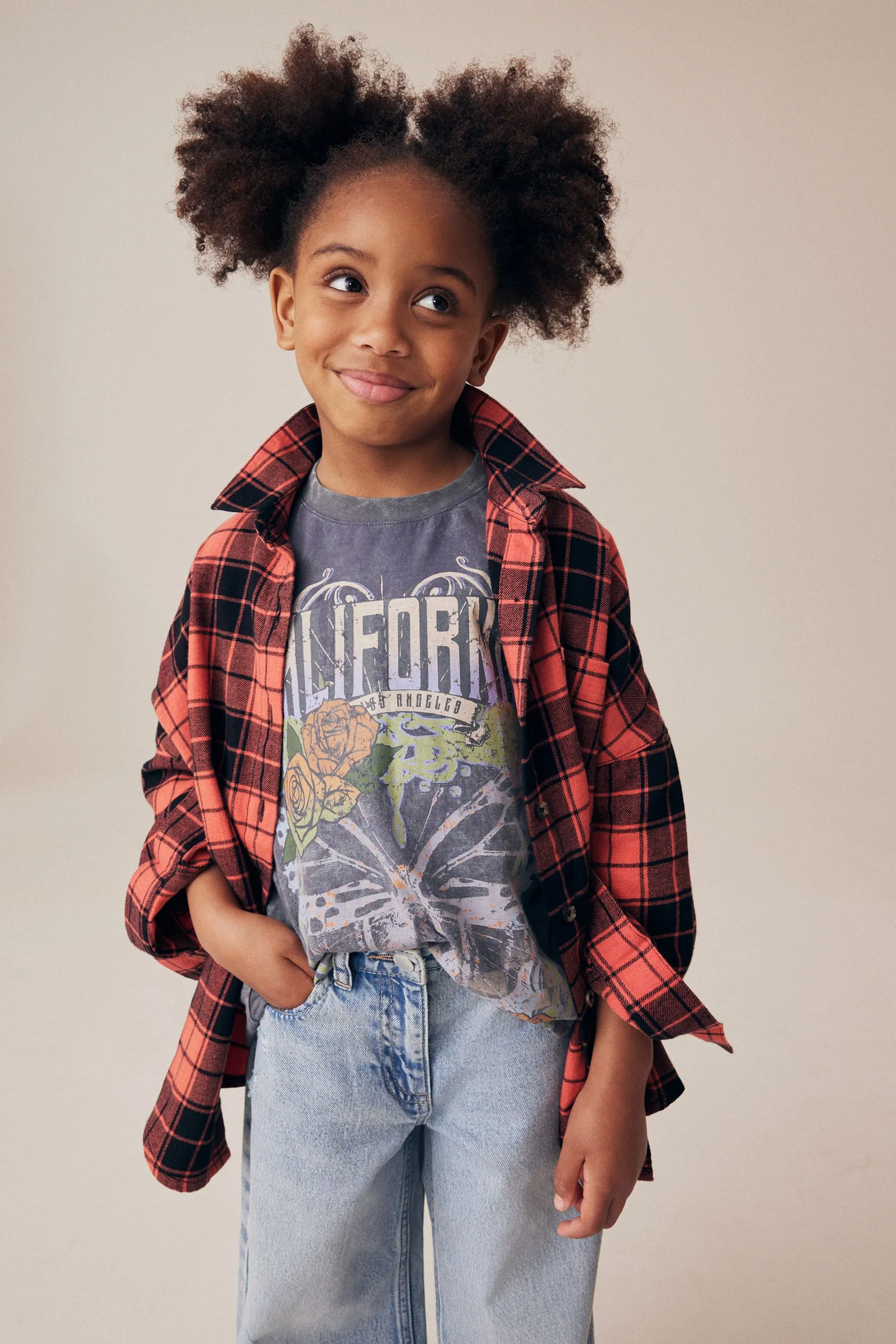 ROJO  100% COTTON CHECK SHIRT AND TSHIRT SET (316YRS)